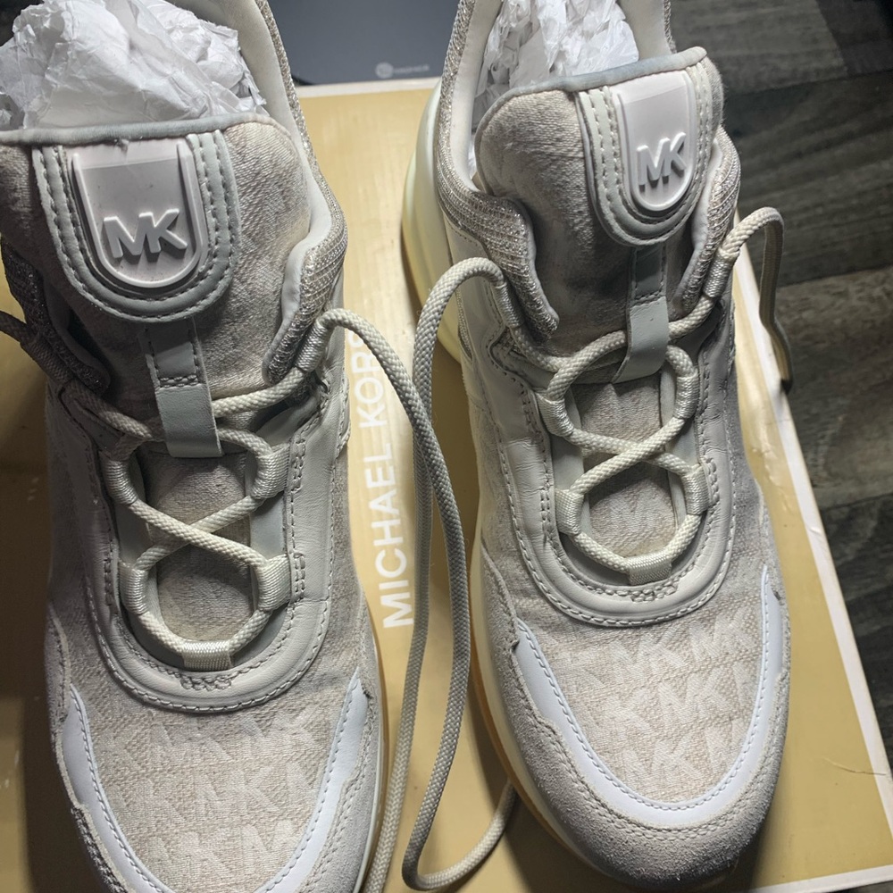 Michael Kors Cream Sneakers